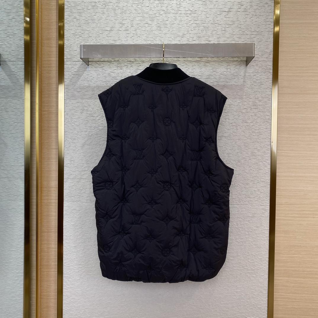 Louis Vuitton Monogram Quilted Gilet    - FashionPlug