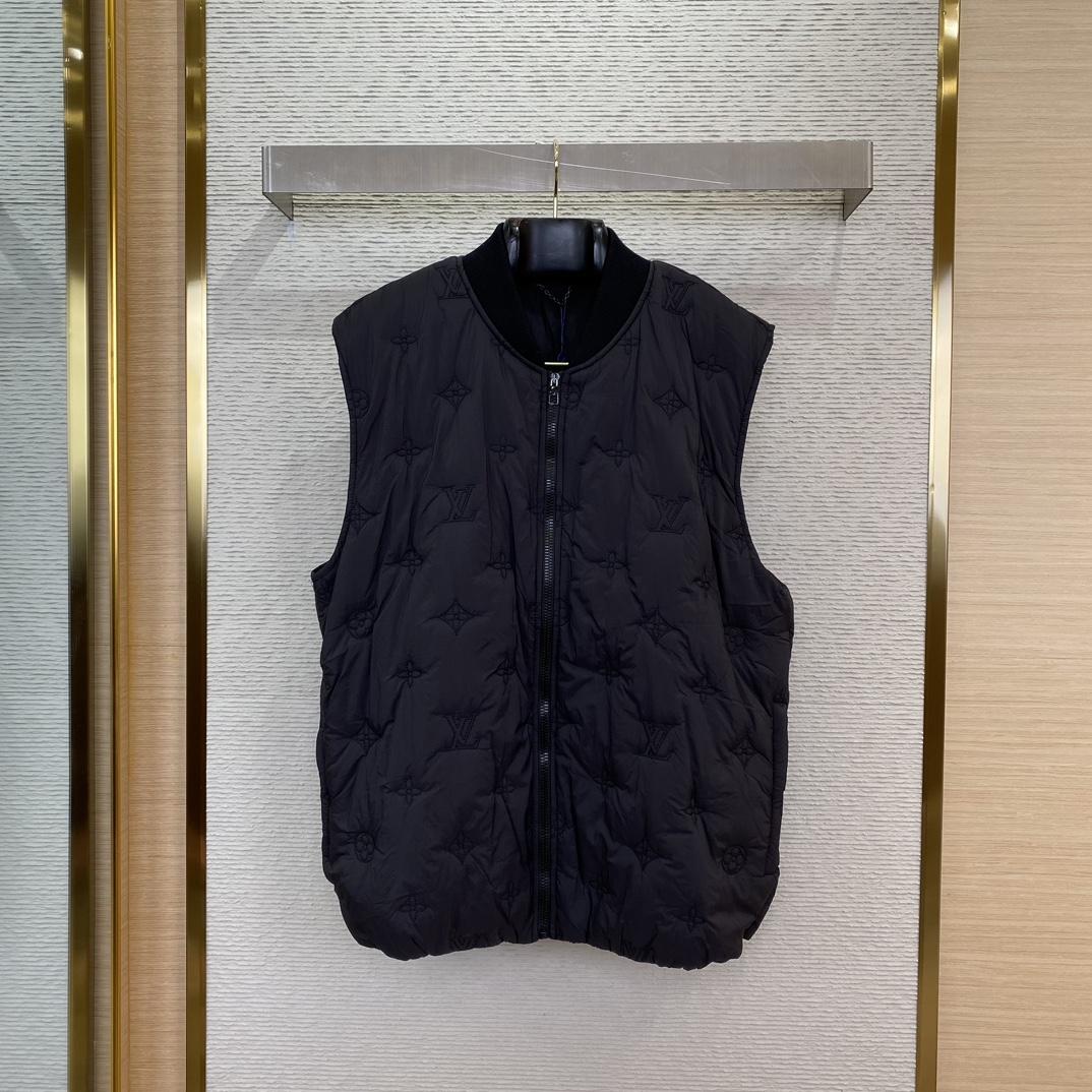Louis Vuitton Monogram Quilted Gilet    - FashionPlug