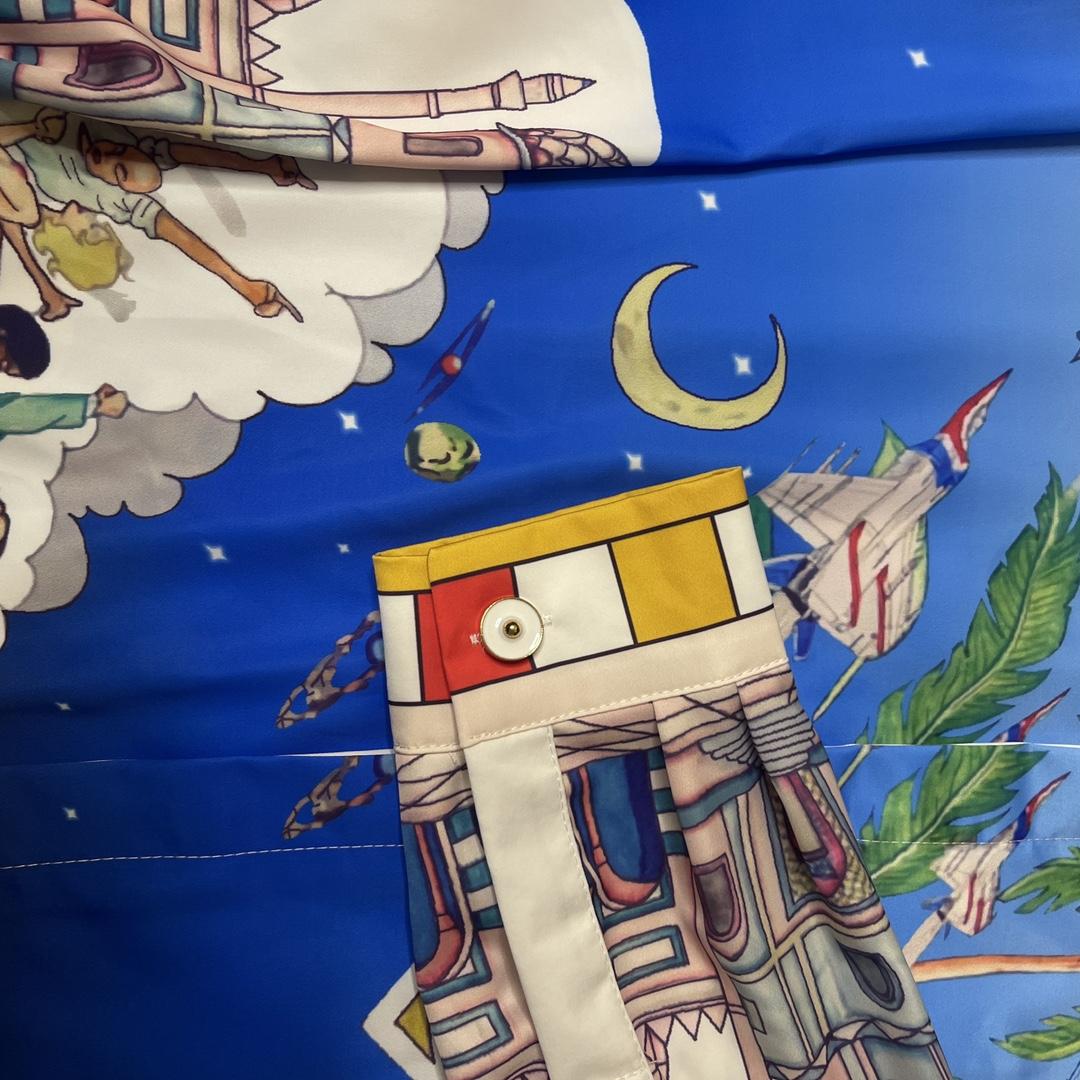 Casablanca Le Dimension Illustration Style-print Shirt - FashionPlug