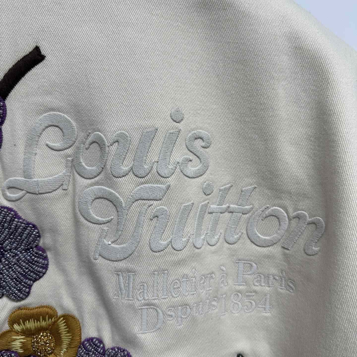 Louis Vuitton Embroidered Ostrich Varsity Jacket   1AFQLX - FashionPlug
