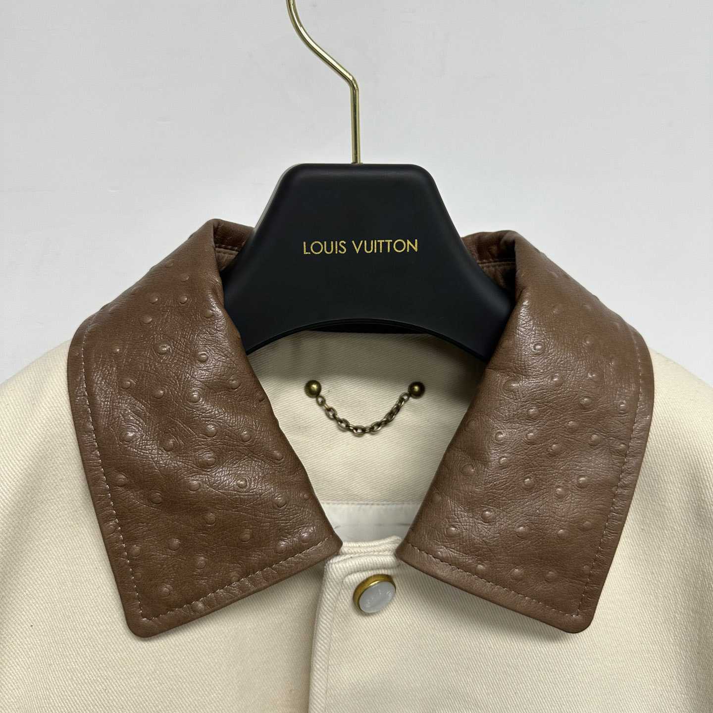 Louis Vuitton Embroidered Ostrich Varsity Jacket   1AFQLX - FashionPlug