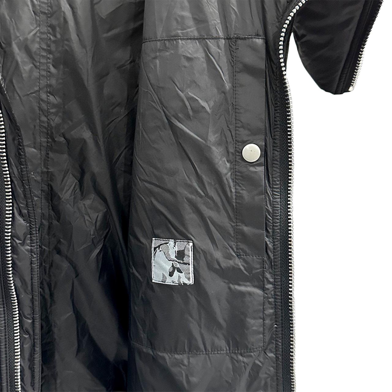 Rick Owens Padded nylon vest with hood - FashionPlug