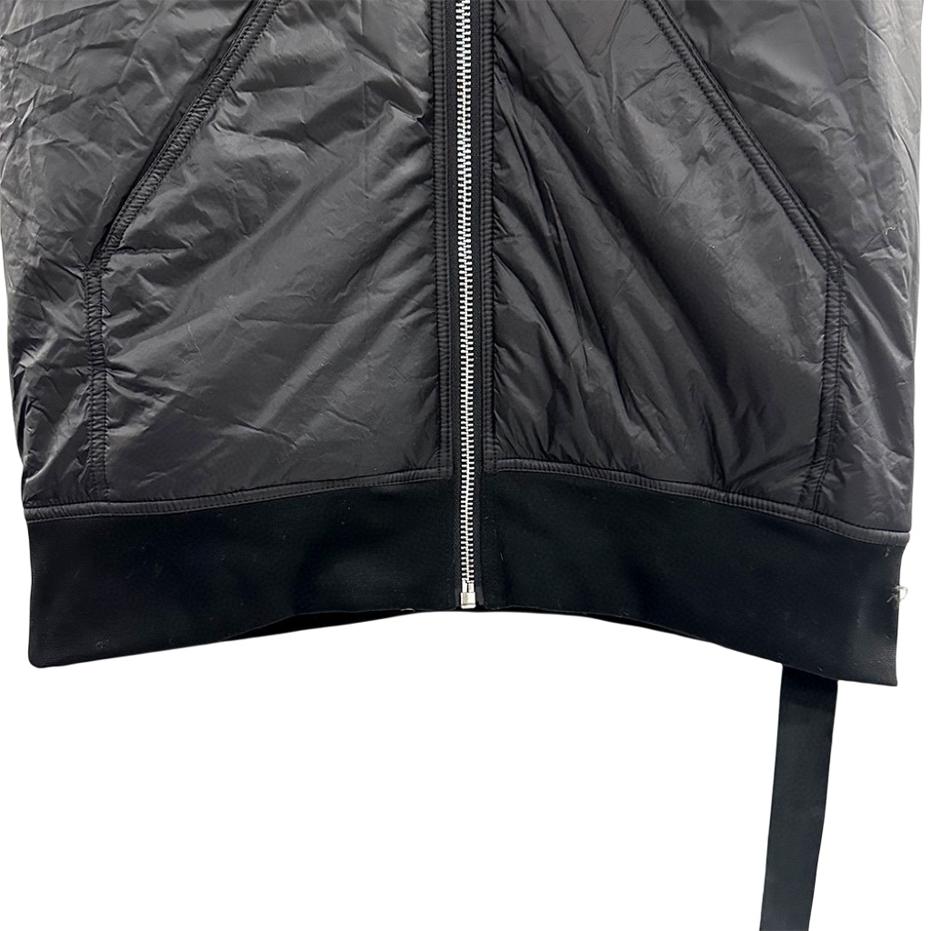 Rick Owens Padded nylon vest with hood - FashionPlug