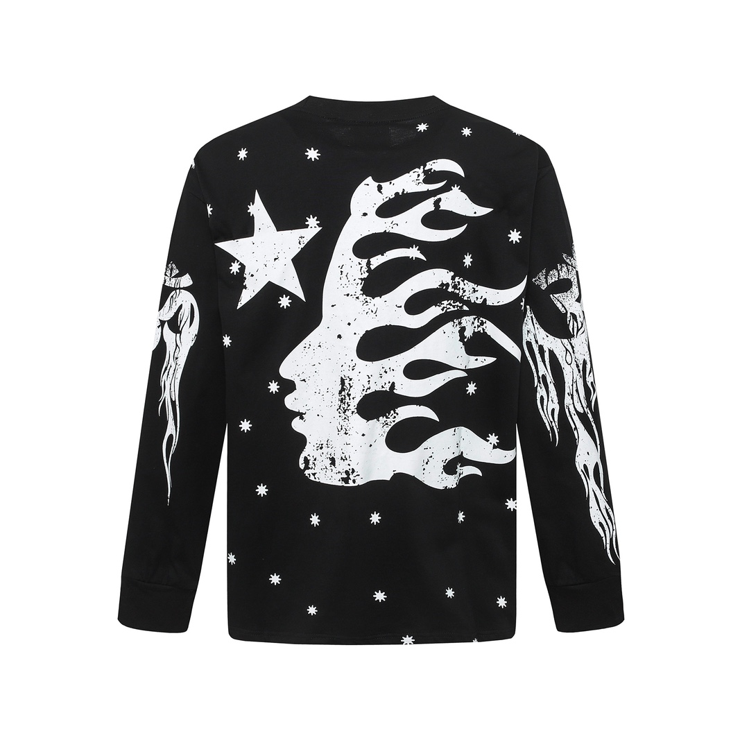 Hellstar Meteor Flame Limited Edition Long Sleeve T-Shirt - FashionPlug