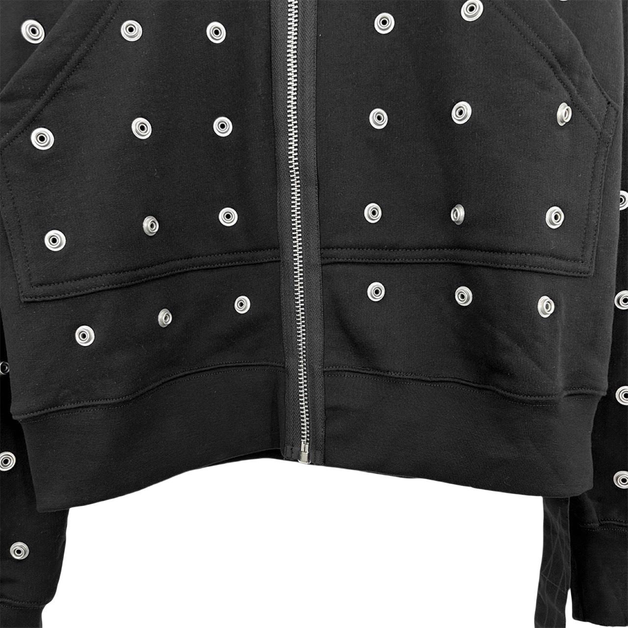 Rick Owens DRKSHDW Stud-detailing Zipped Hoodie - FashionPlug