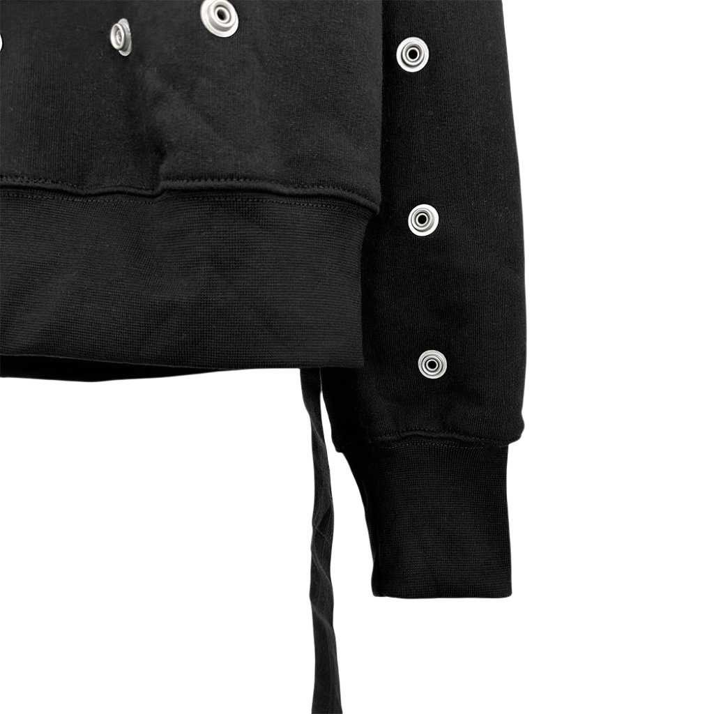 Rick Owens DRKSHDW Stud-detailing Zipped Hoodie - FashionPlug