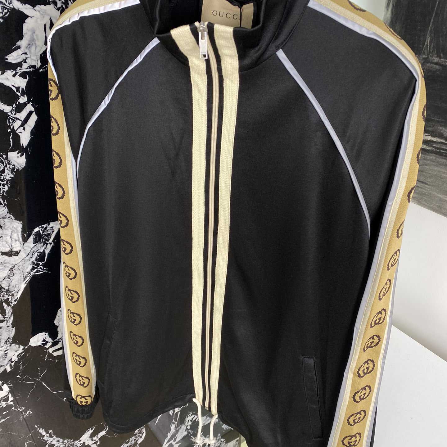 Gucci Oversize Technical Jersey Jacket - FashionPlug