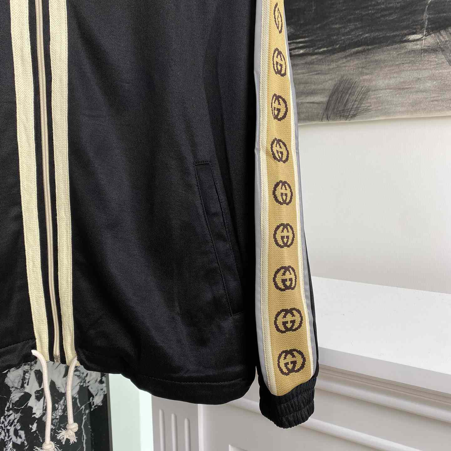 Gucci Oversize Technical Jersey Jacket - FashionPlug