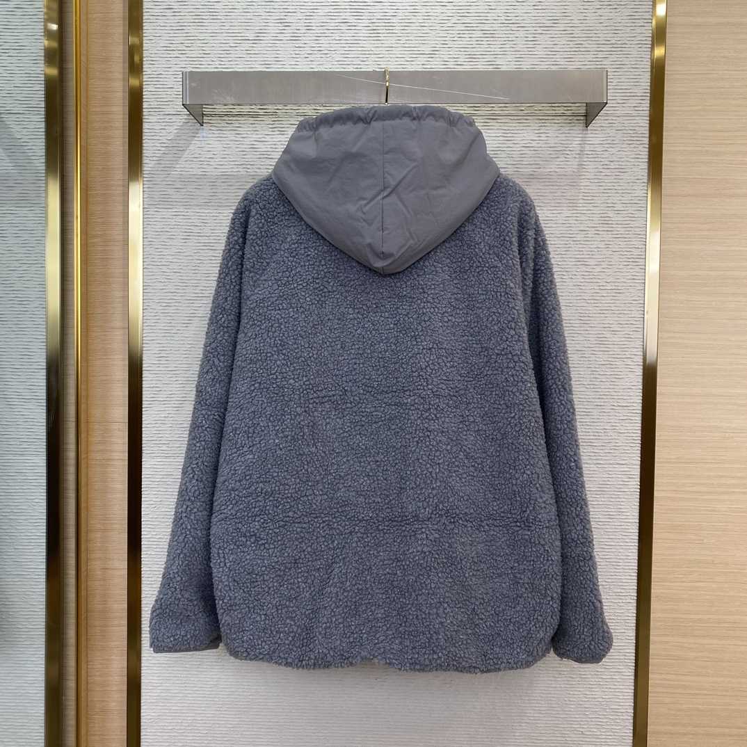 Fendi Logo-appliqué Fleece Jacket - FashionPlug