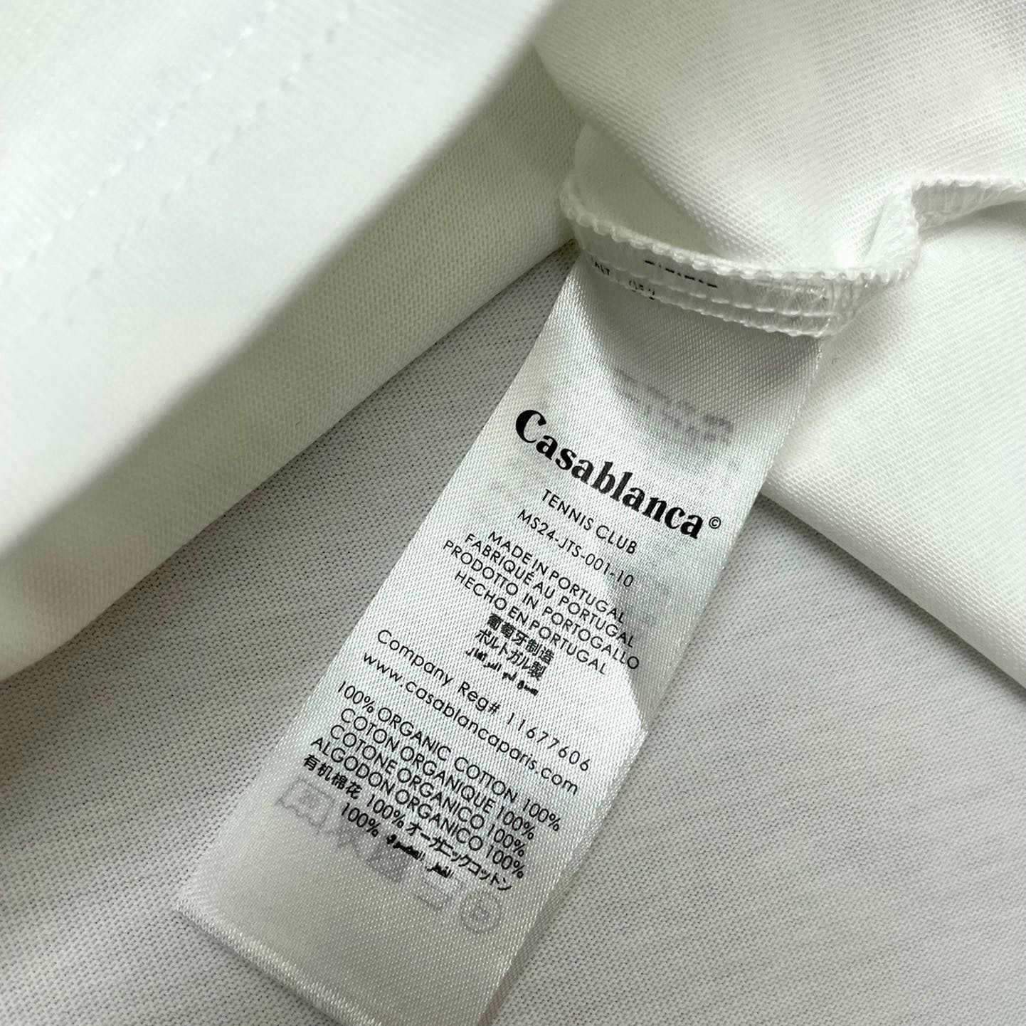 Casablanca White 'Casablanca Avenida' T-Shirt   C889 - FashionPlug