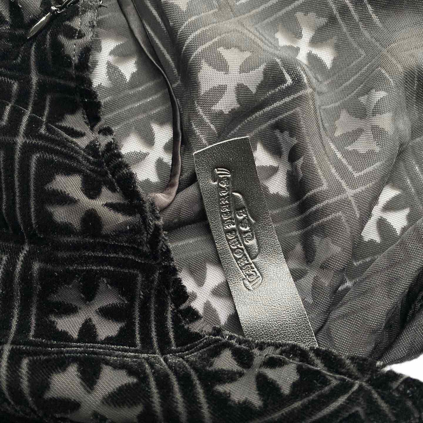 Chrome Hearts Black Velvet Burnout Dress - FashionPlug