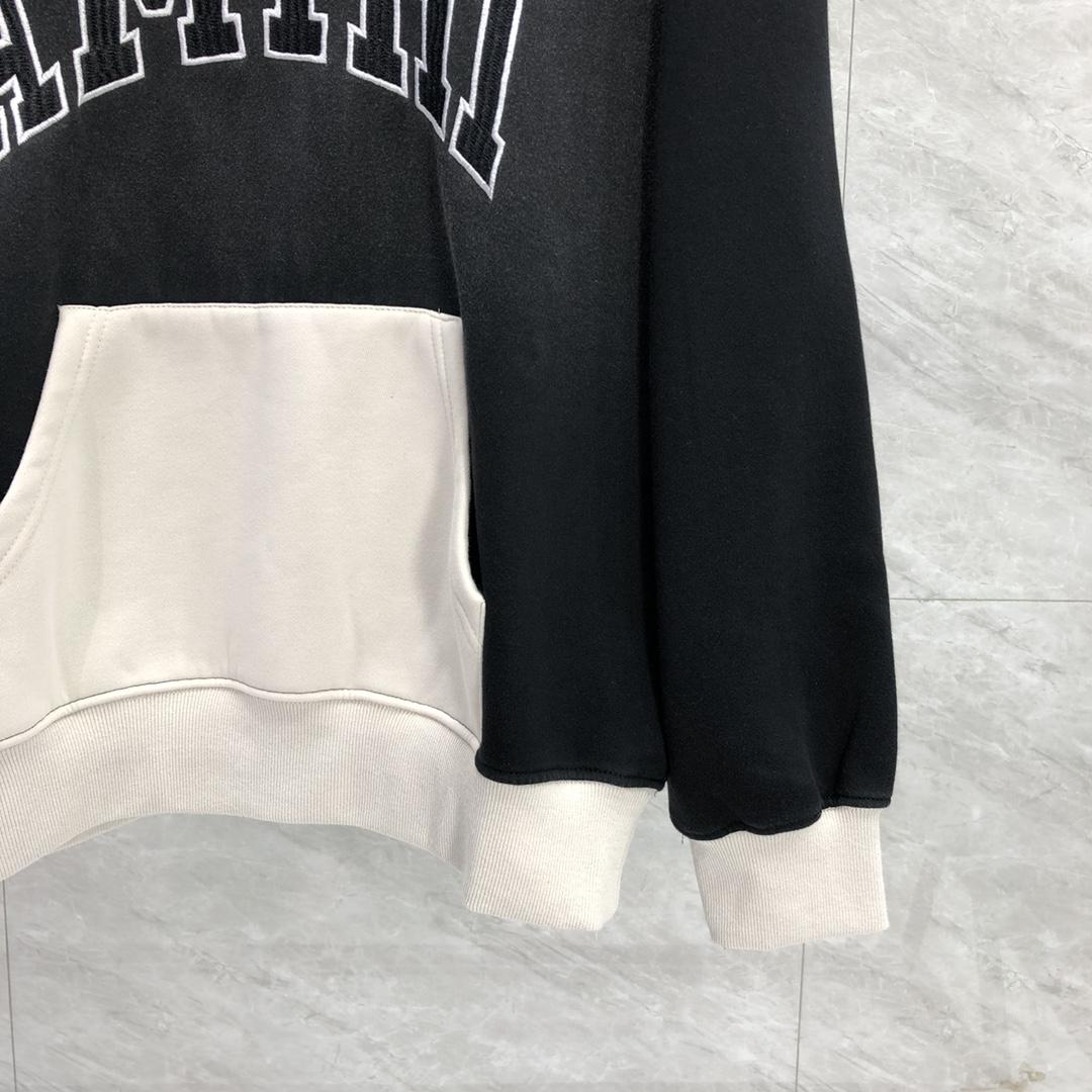 Amiri Black 'Amiri' Vintage Oversized Hoodie - FashionPlug