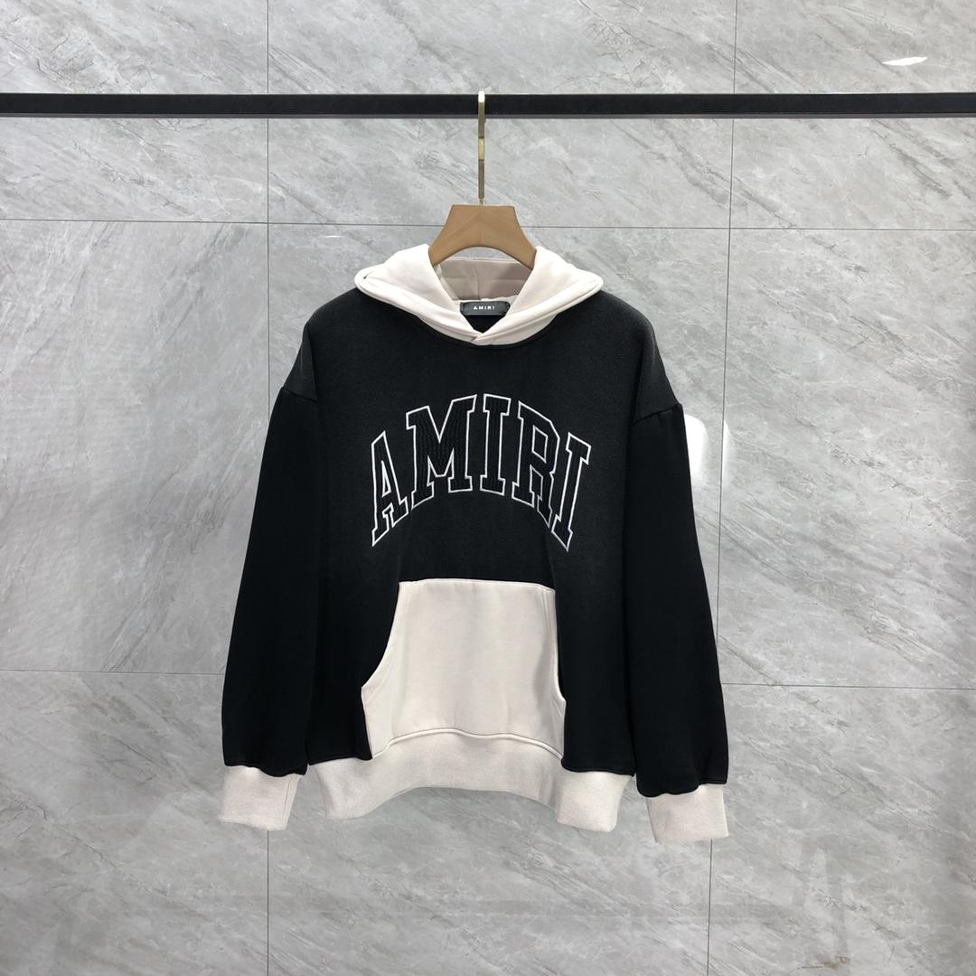 Amiri Black 'Amiri' Vintage Oversized Hoodie - FashionPlug