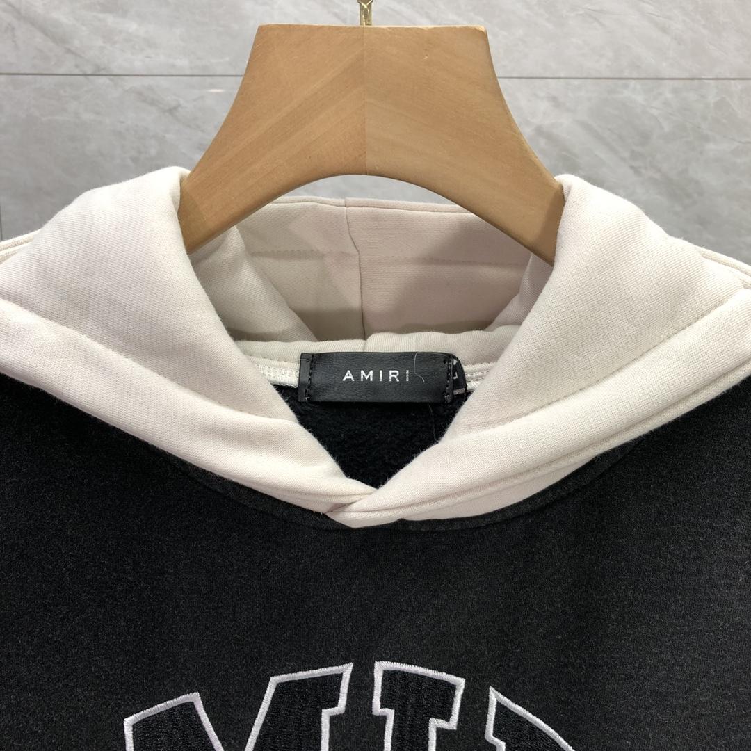 Amiri Black 'Amiri' Vintage Oversized Hoodie - FashionPlug