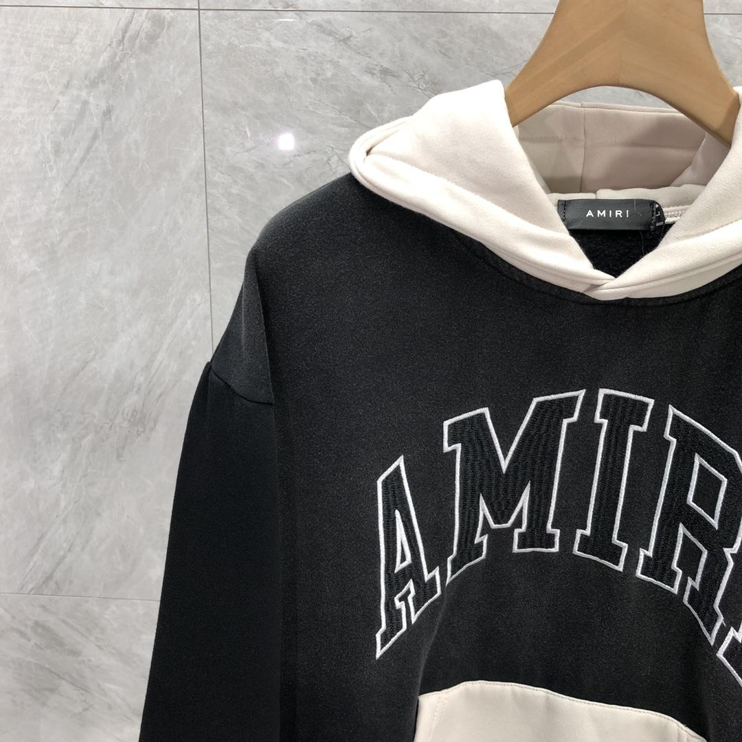 Amiri Black 'Amiri' Vintage Oversized Hoodie - FashionPlug