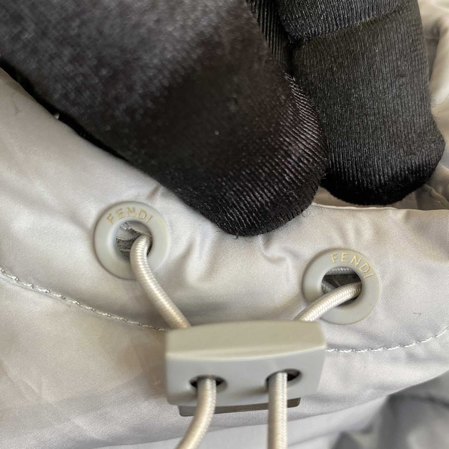 Fendi Windbreaker White Nylon Windbreaker Jacket - FashionPlug