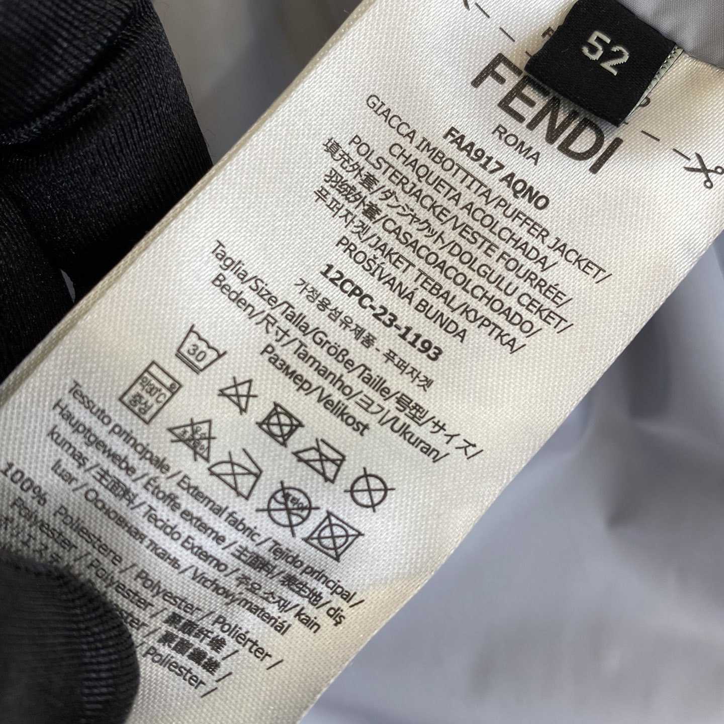 Fendi Windbreaker White Nylon Windbreaker Jacket - FashionPlug