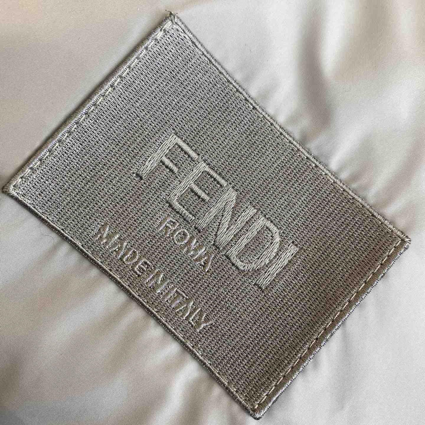 Fendi Windbreaker White Nylon Windbreaker Jacket - FashionPlug