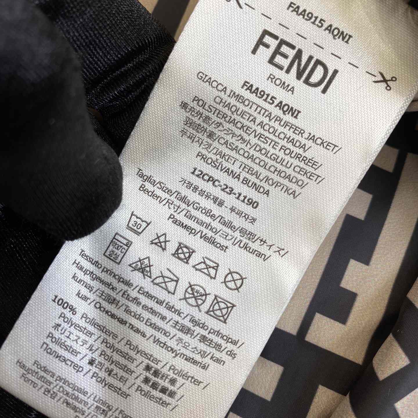 Fendi Logo-patch Reversible Puffer Jacket - FashionPlug
