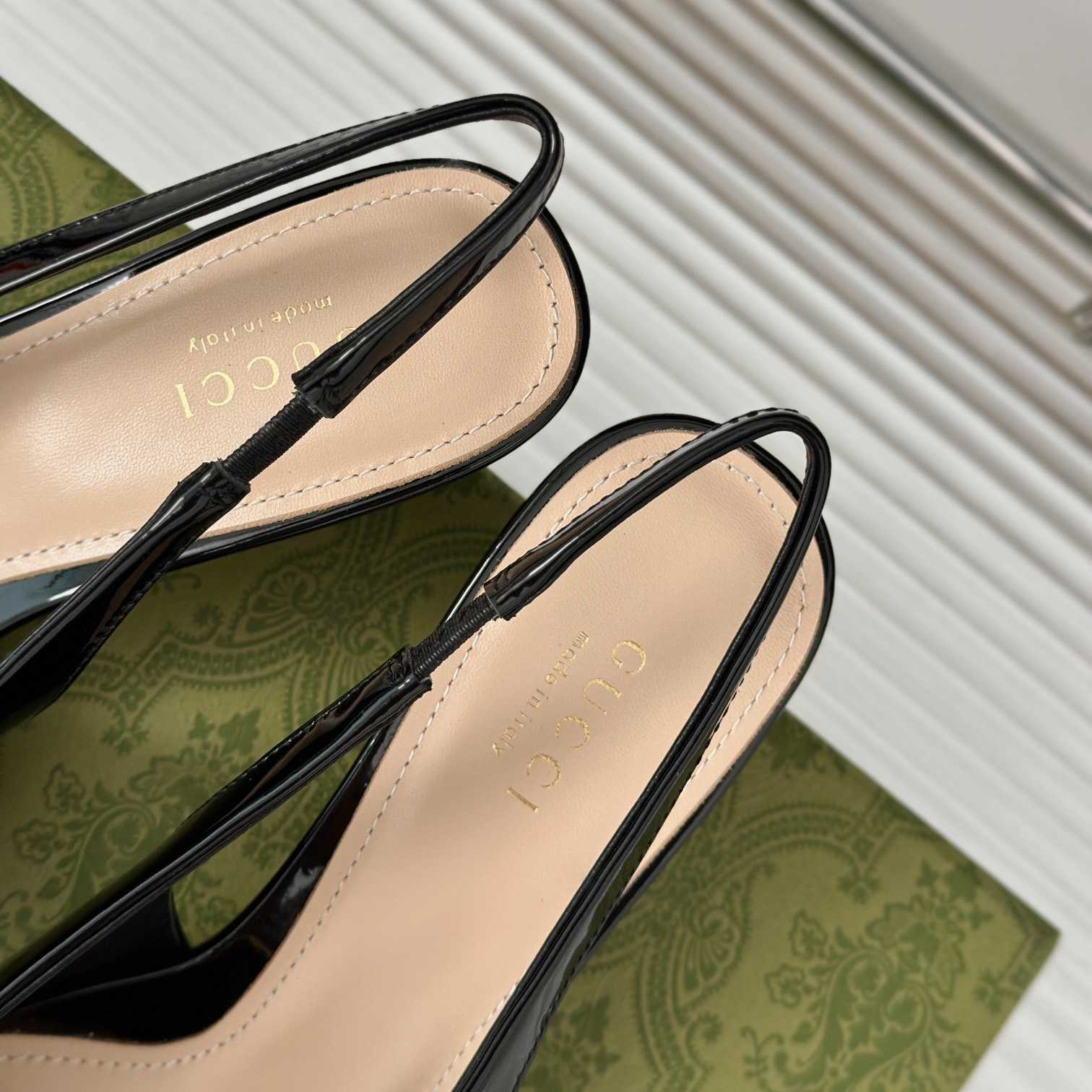 Gucci Women's Slingback With Marina Chain  - FashionPlug