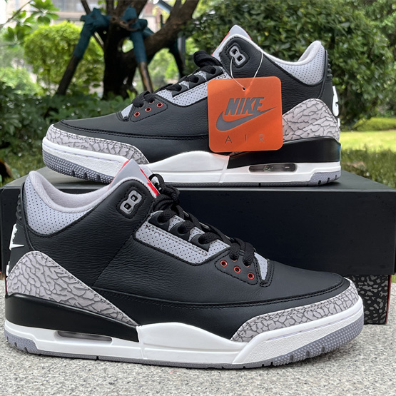 Air Jordan 3 “Black Cement Basketball Shoes     DN3707-010 - FashionPlug