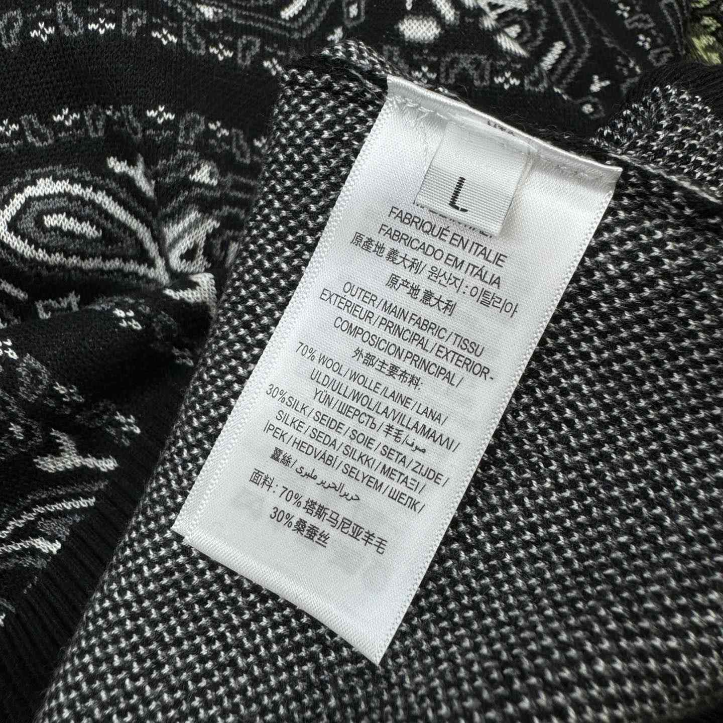 Amiri Bandana Knit Hoodie - FashionPlug