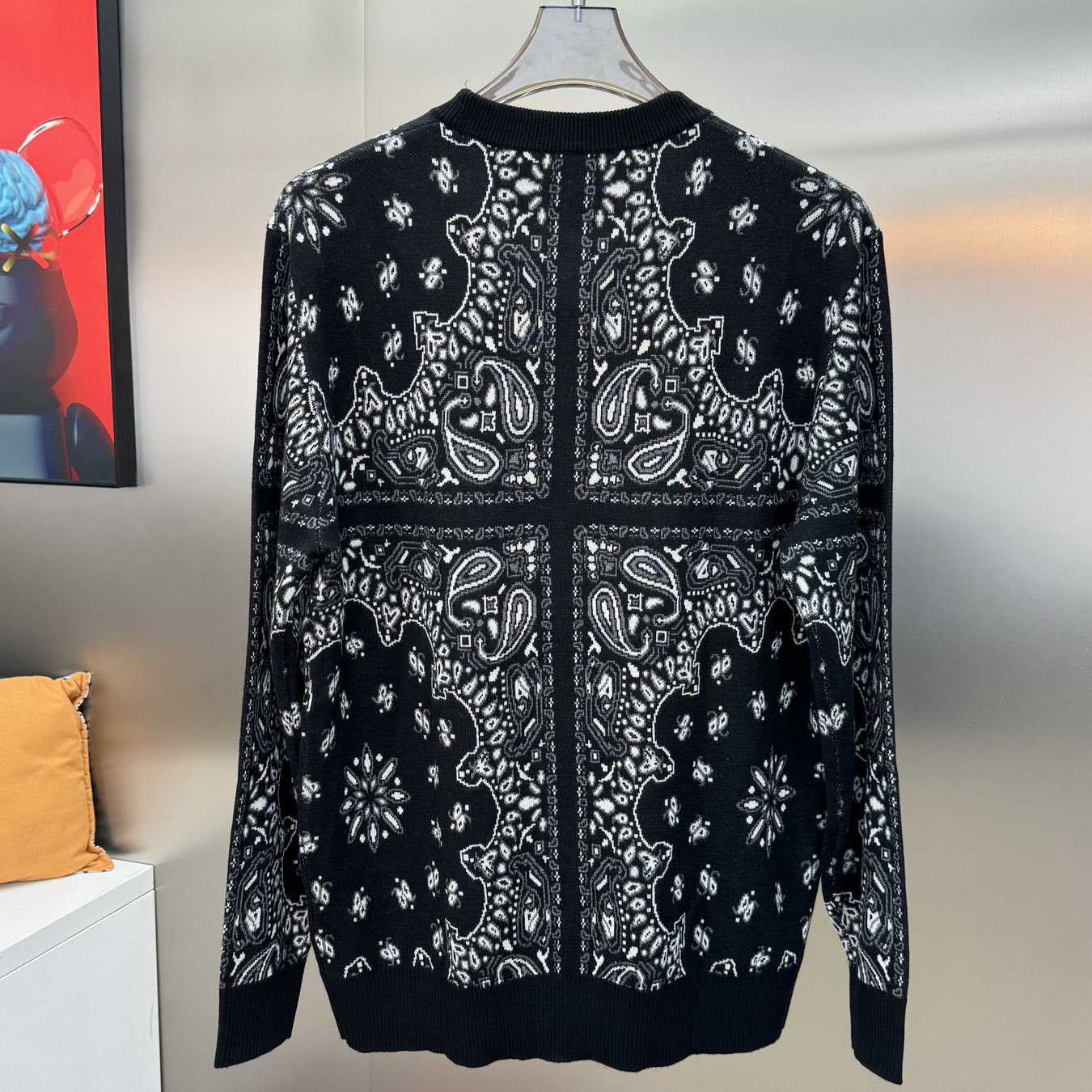 Amiri Bandana Knit Hoodie - FashionPlug