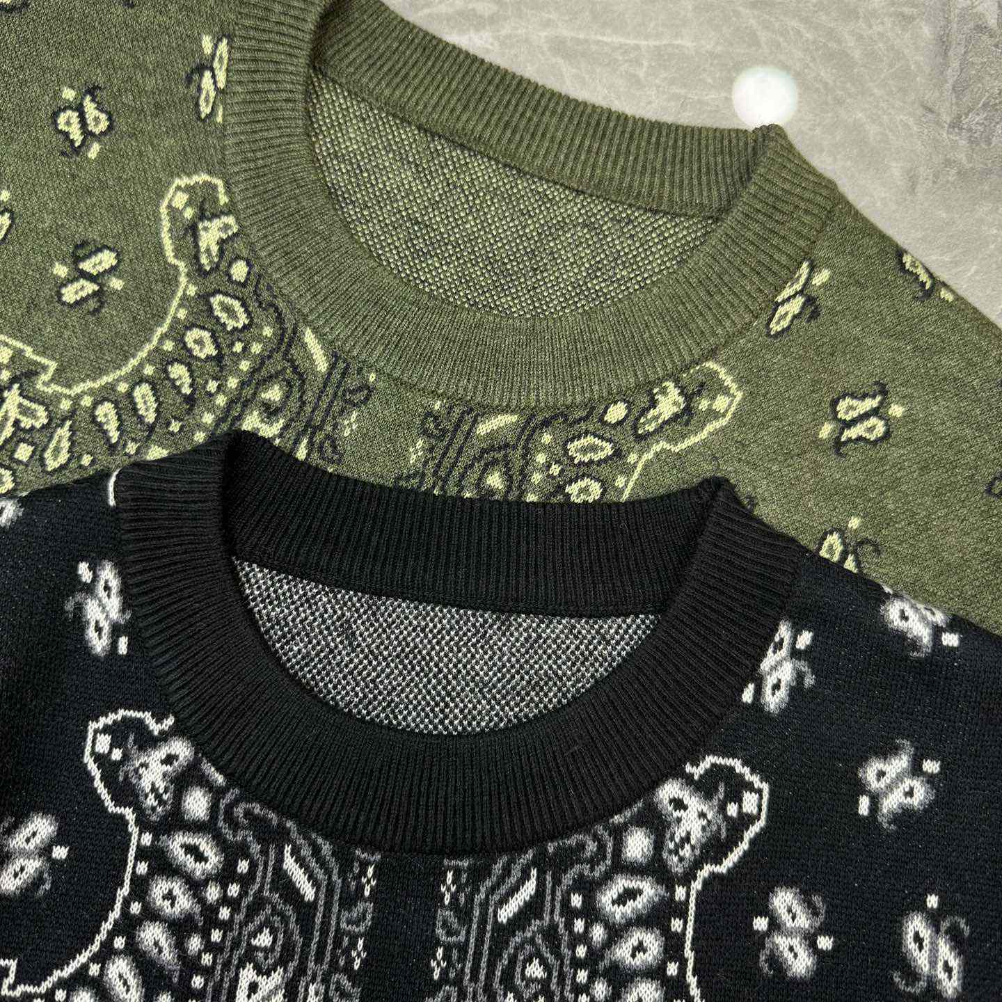 Amiri Bandana Knit Hoodie - FashionPlug
