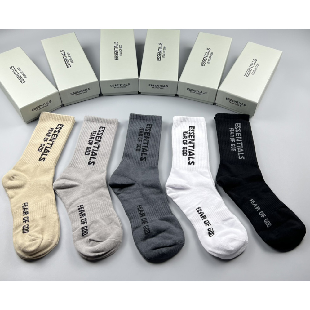 Fear Of God Essential FG Socks /Box - FashionPlug