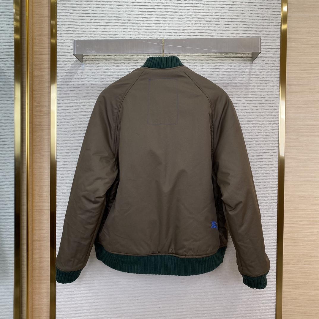 Burberry Checked-Pattern Reversible Twill Bomber Jacket - FashionPlug