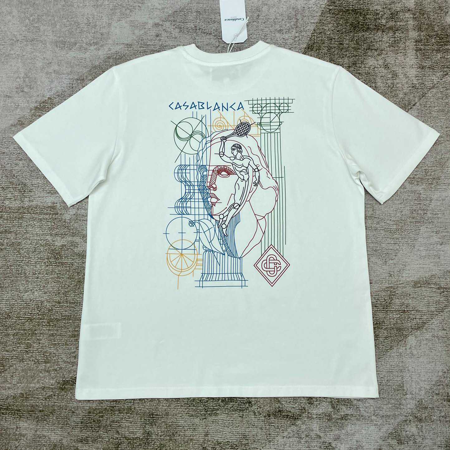 Casablanca Tennis Play In Progress T-shirt   C900 - FashionPlug