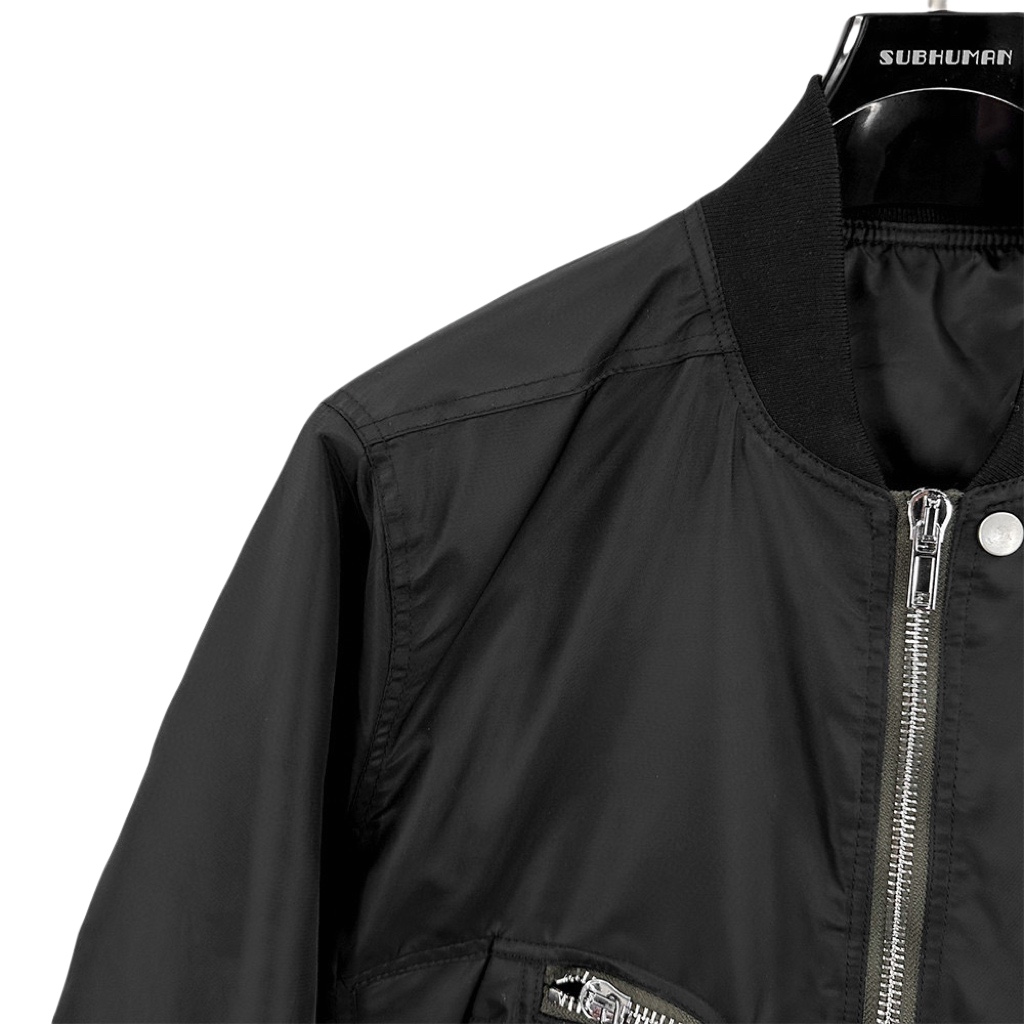Rick Owens Bauhaus Flight Bomber Jacket  - FashionPlug