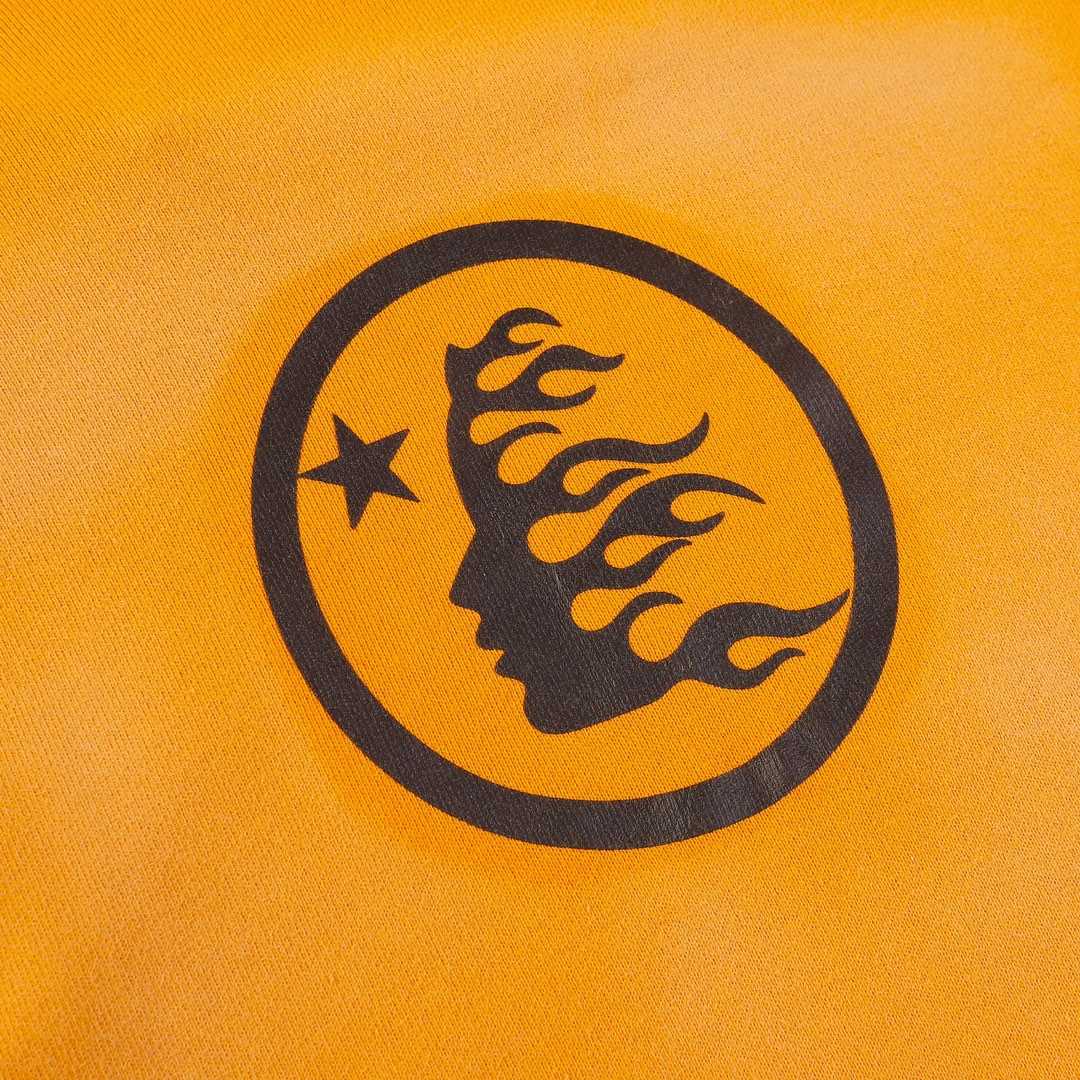 Hellstar Fire Orange Dye Hoodie - FashionPlug