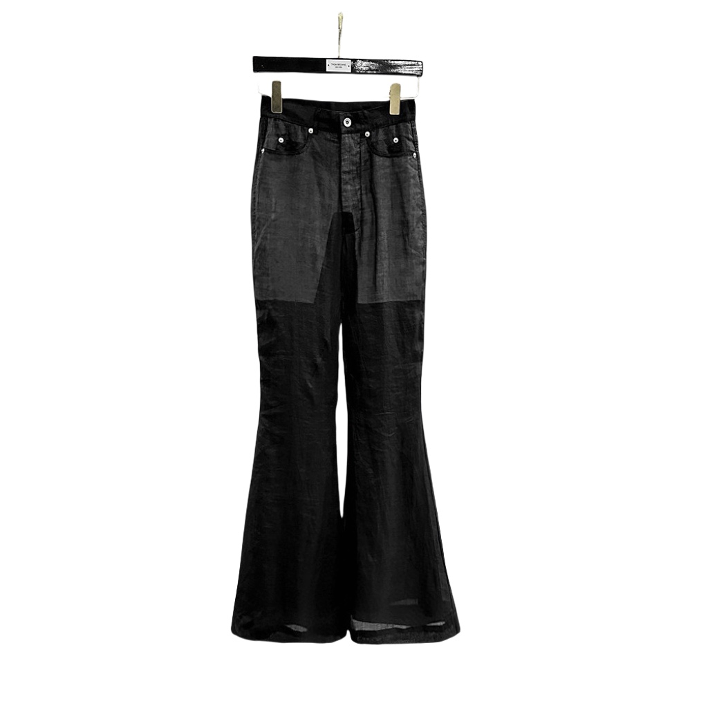 Rick Owens Bolan High-rise Bootcut Jeans - FashionPlug