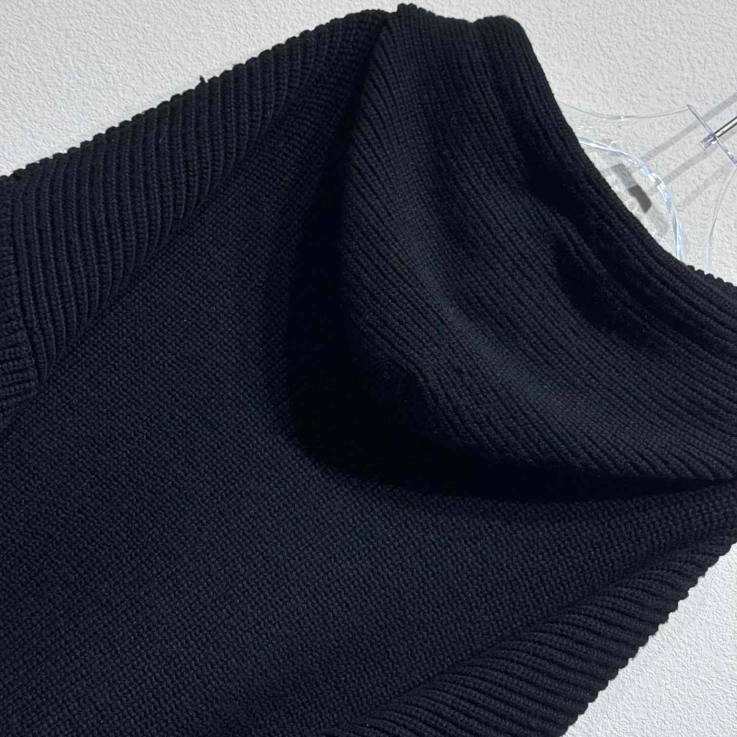 Celine Hooded Sweater In Ribbed Wool - FashionPlug