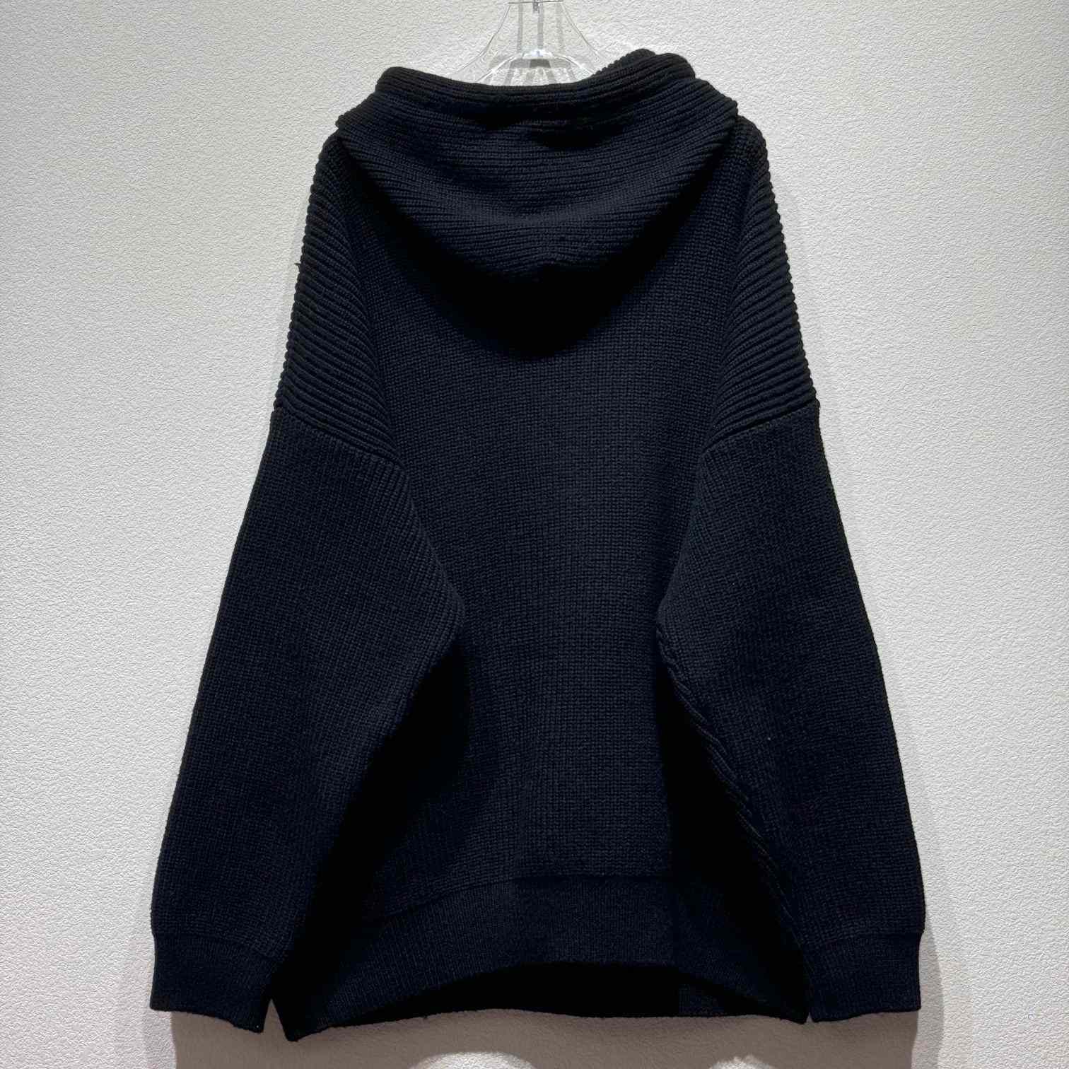 Celine Hooded Sweater In Ribbed Wool - FashionPlug