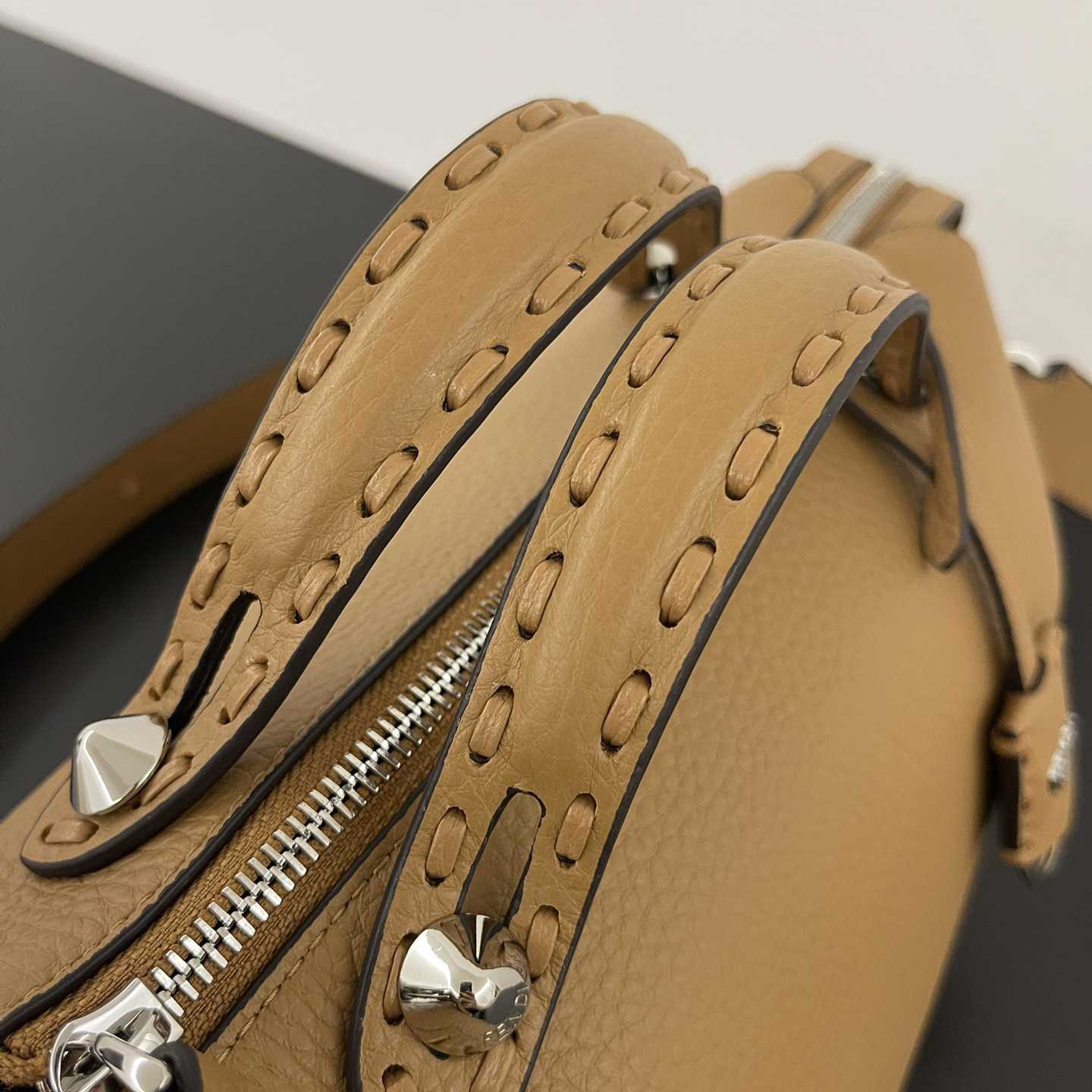 Fendi By The Way Selleria Medium Selleria Bag With 192 Hand-sewn Topstitches - FashionPlug
