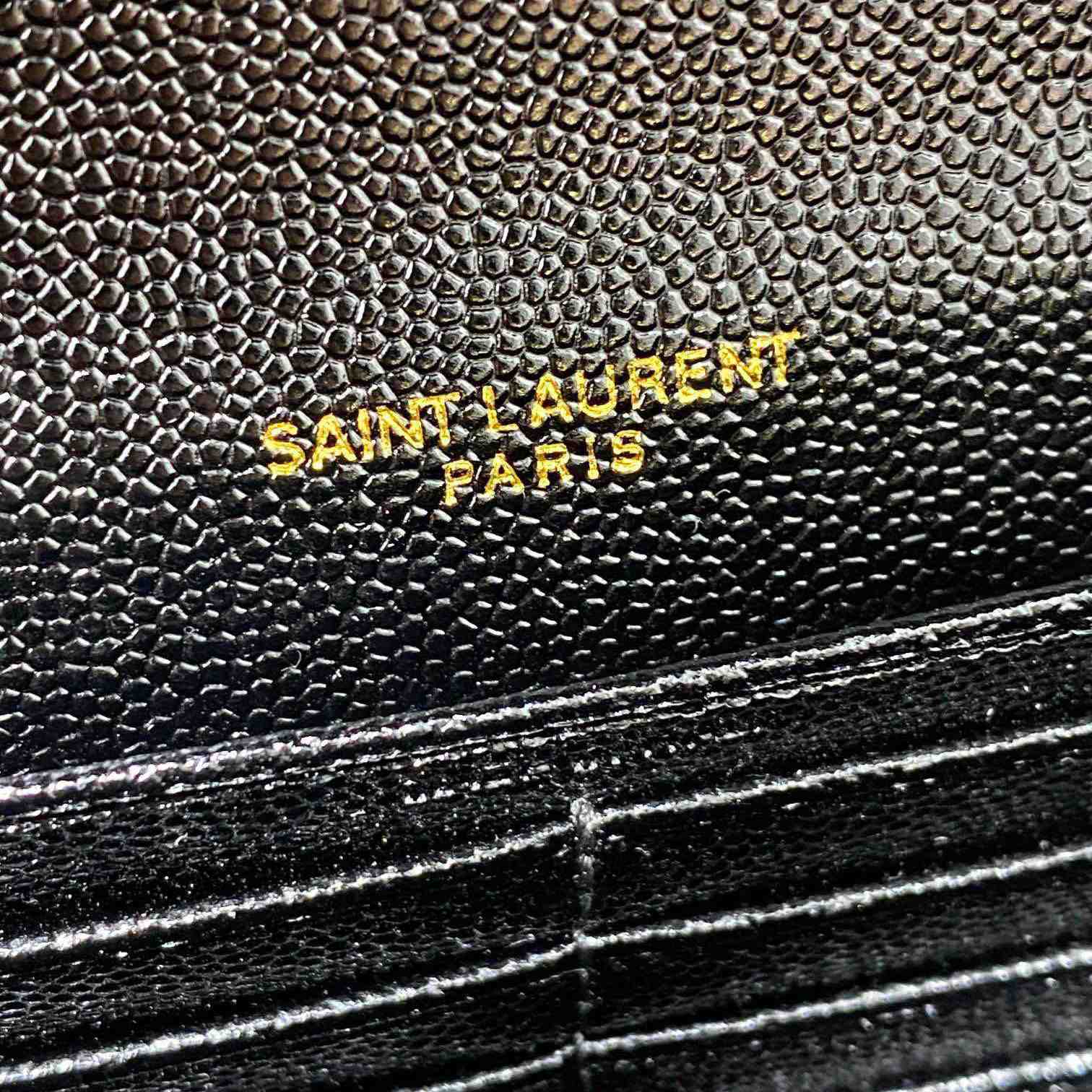 Saint Laurent Cassandre Chain Wallet In Lambskin - FashionPlug
