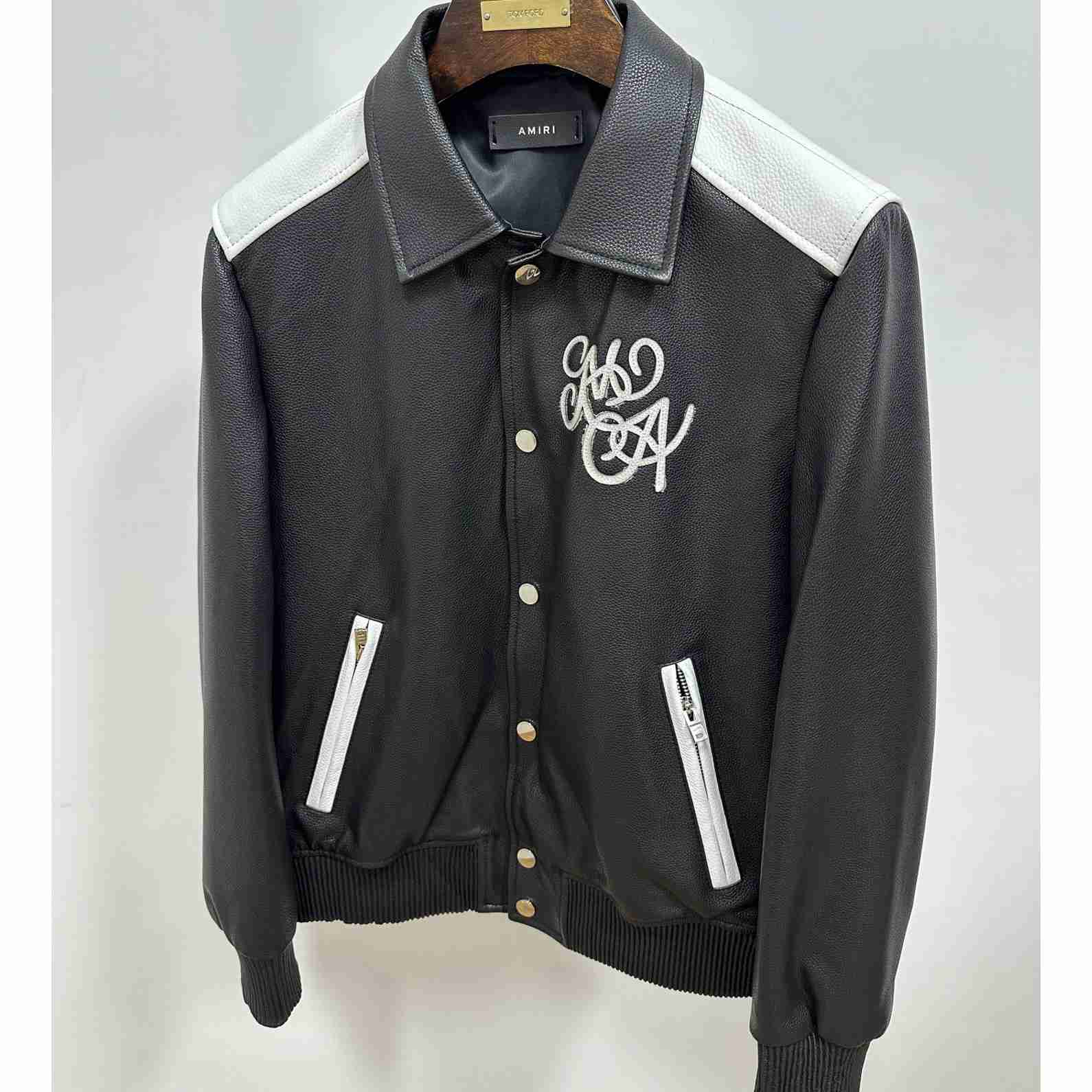 Amiri MA Swirl Band Jacket 'Black' - FashionPlug