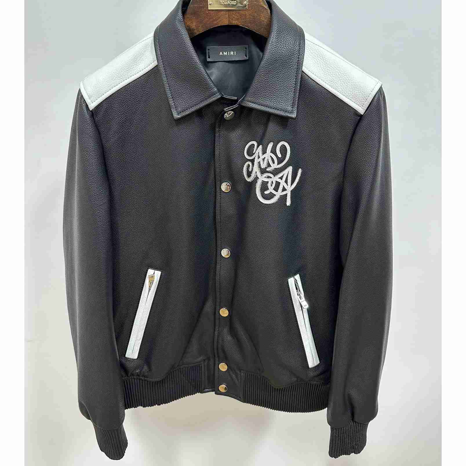 Amiri MA Swirl Band Jacket 'Black' - FashionPlug