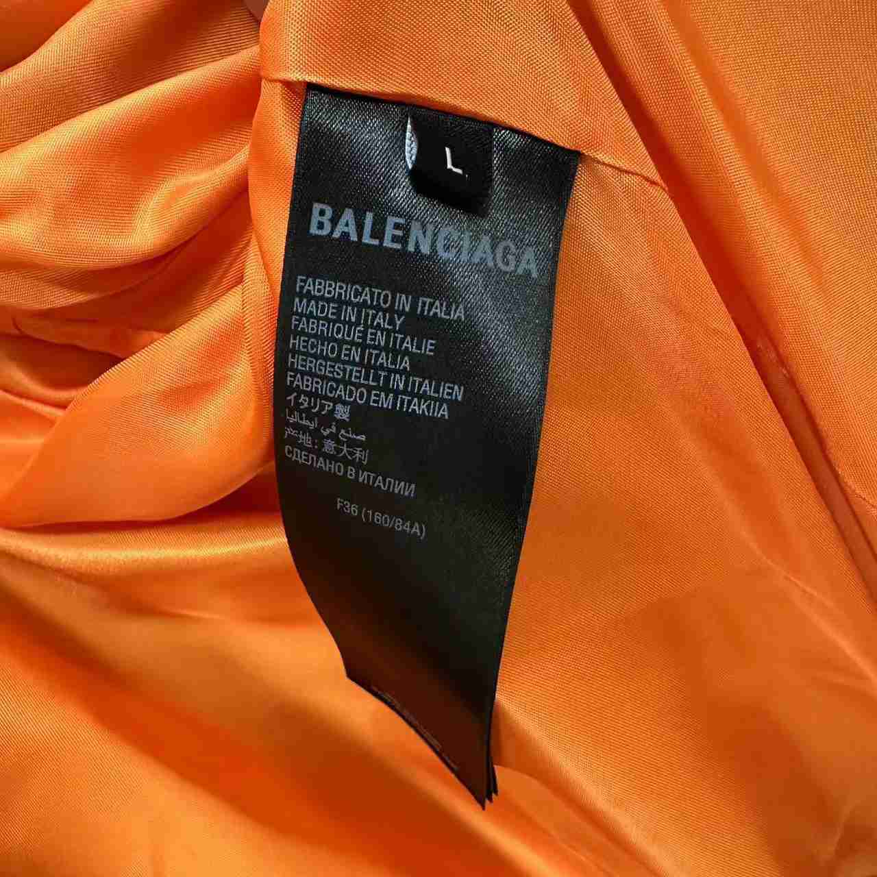 Balenciaga Leather Bomber Jacket - FashionPlug