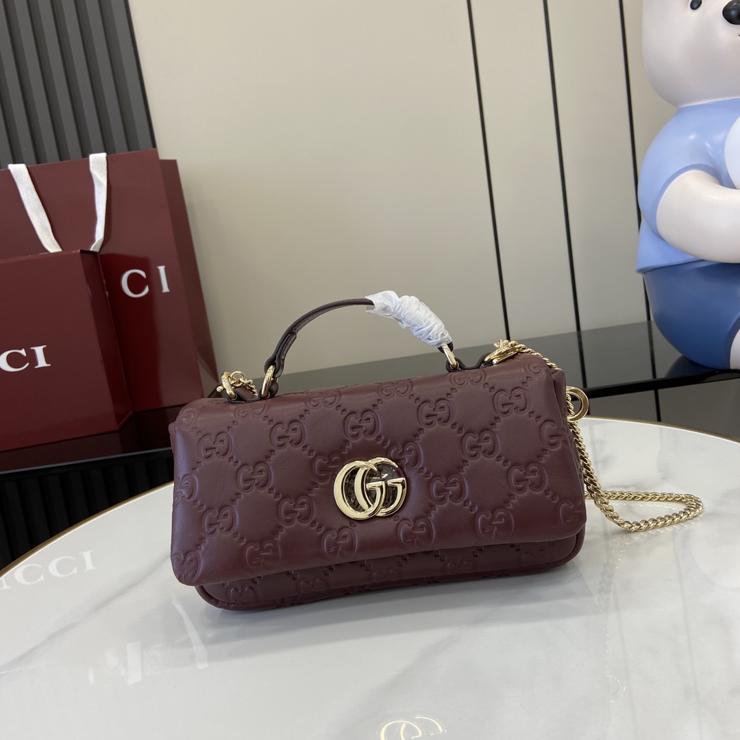 Gucci GG Milano Mini Top Handle Bag - FashionPlug