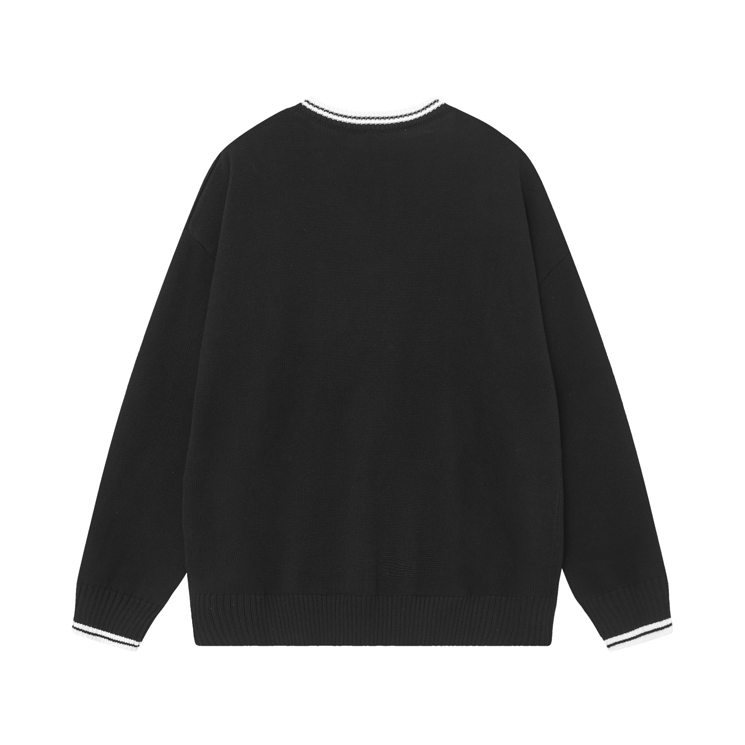 Celine Triomphe V-Neck Sweater 'Black' - FashionPlug