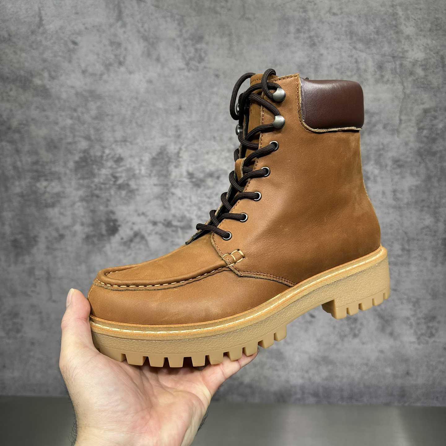 Prada Lug-sole Leather Boots - FashionPlug