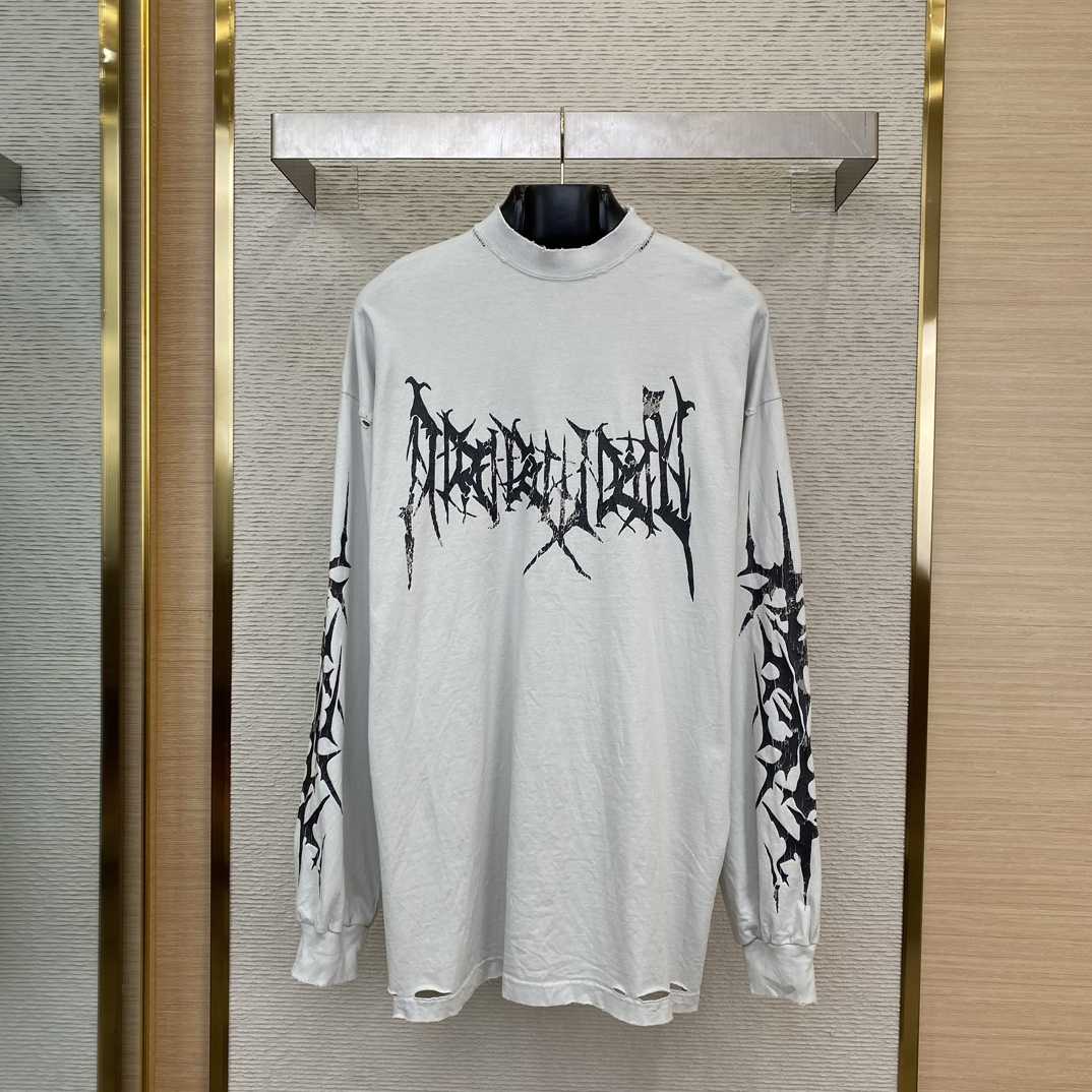 Balenciaga Long Sleeve T-Shirt  - FashionPlug