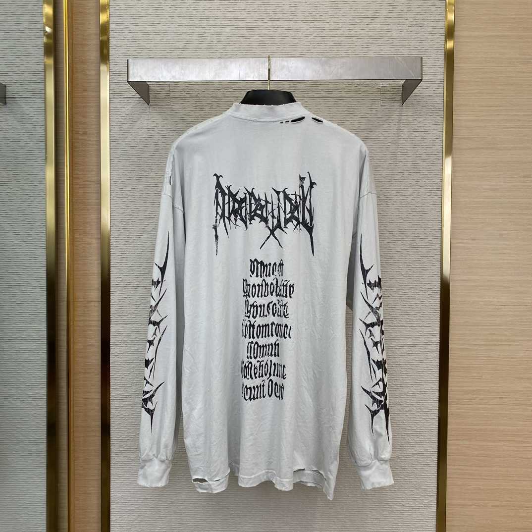 Balenciaga Long Sleeve T-Shirt  - FashionPlug