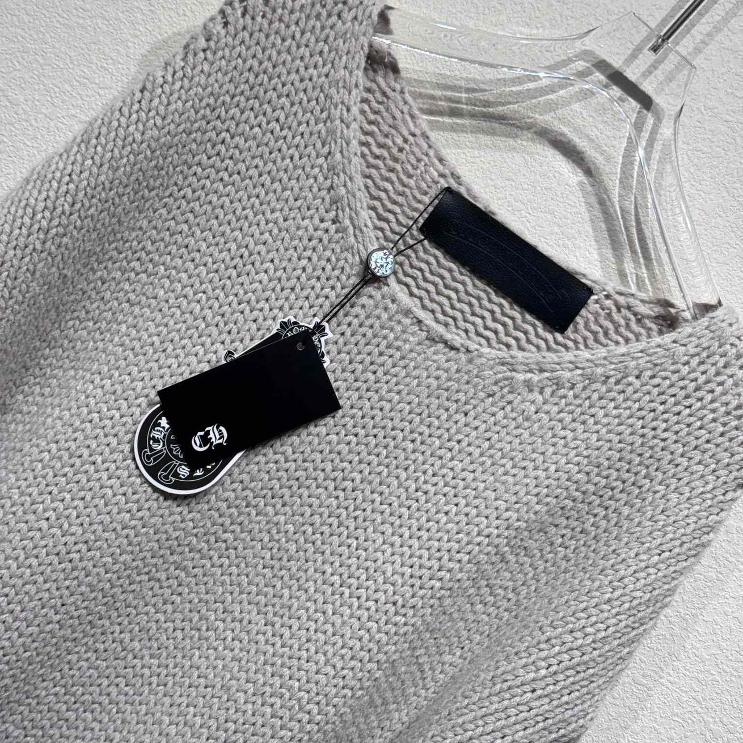 Chrome Hearts Cashmere Cemetery Knit Crewneck - FashionPlug