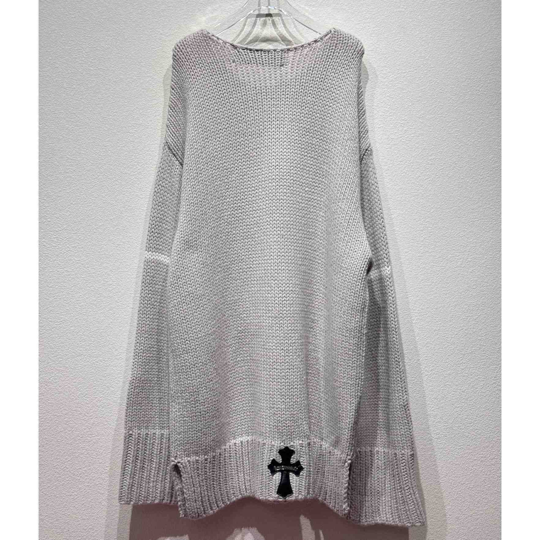 Chrome Hearts Cashmere Cemetery Knit Crewneck - FashionPlug