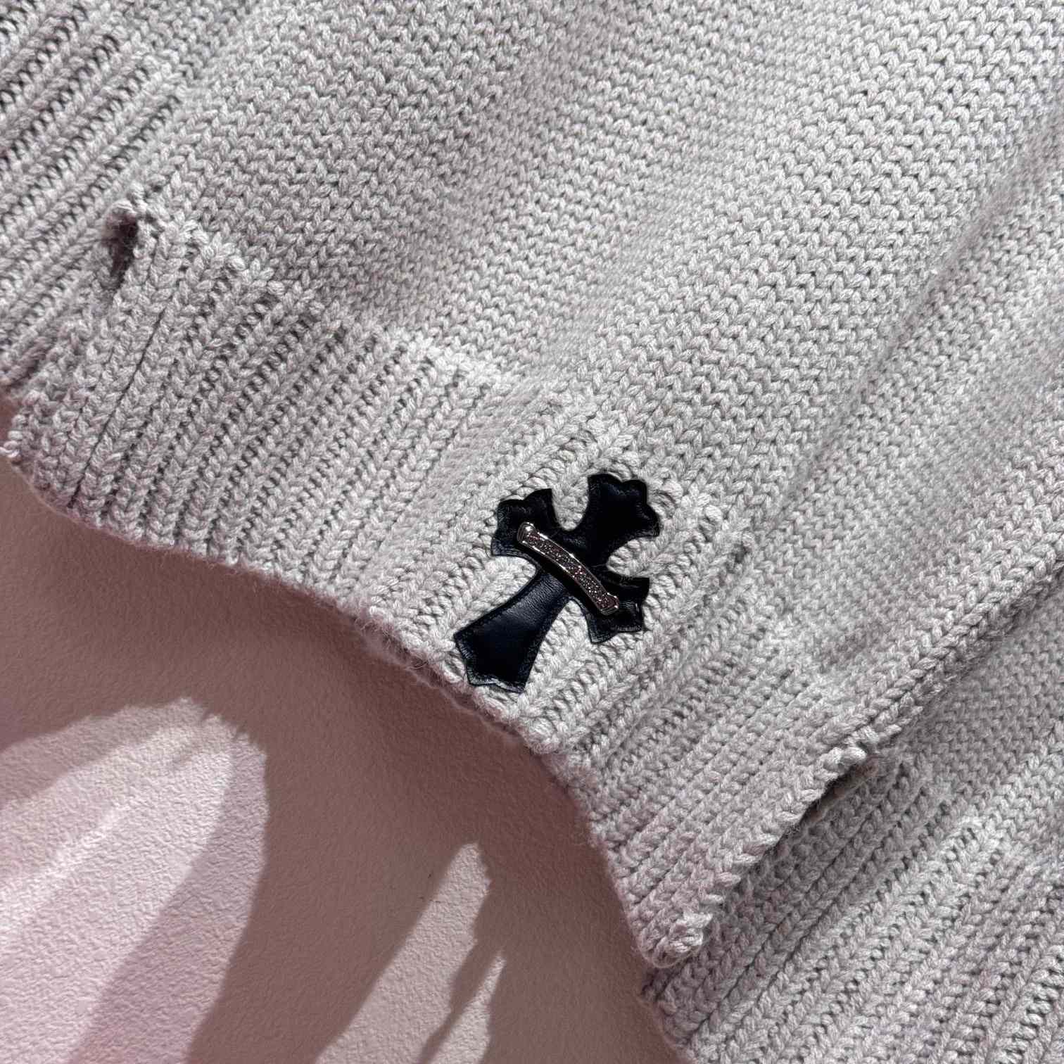 Chrome Hearts Cashmere Cemetery Knit Crewneck - FashionPlug