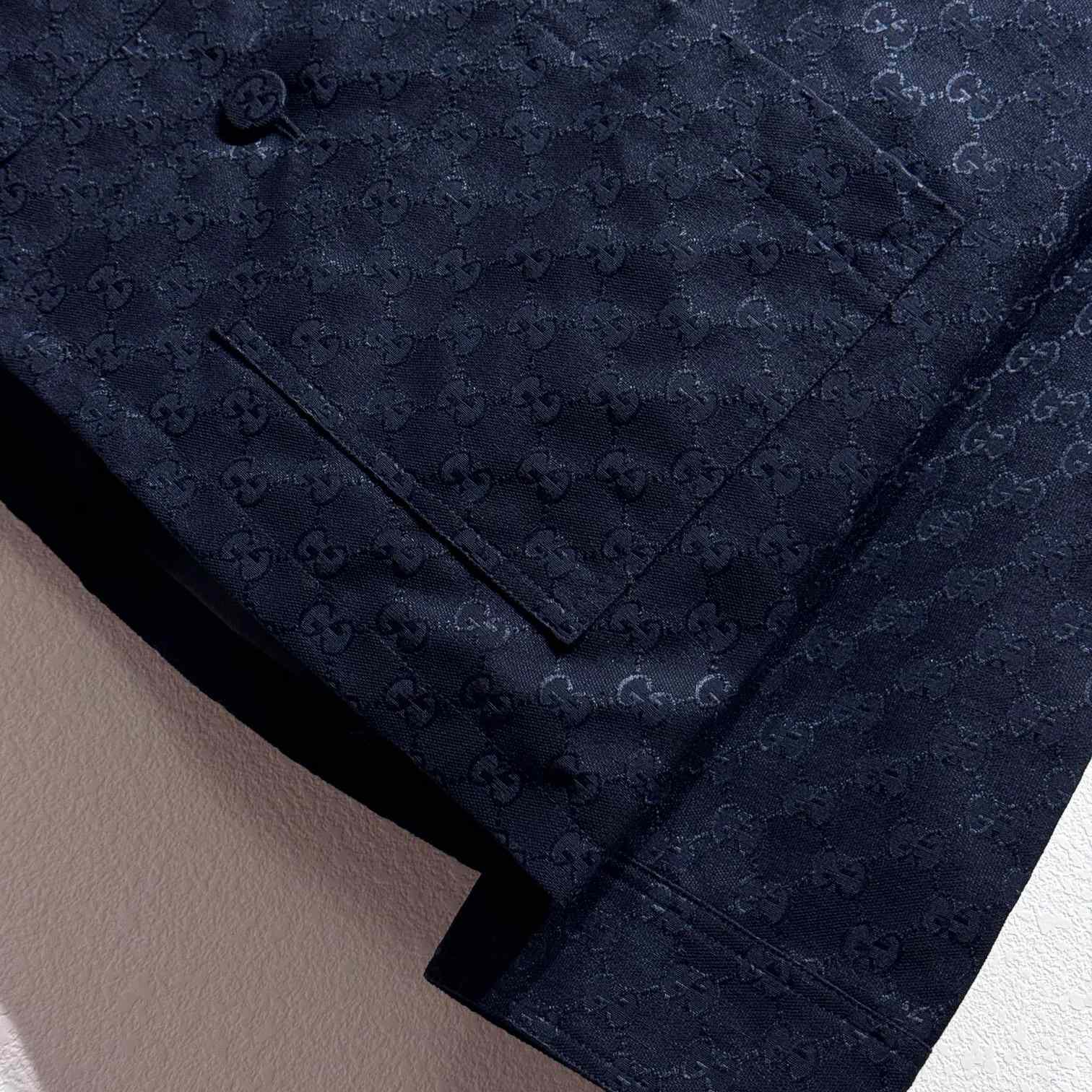 Gucci GG Mixed Cotton Jacket - FashionPlug